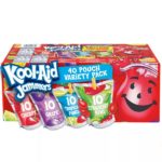 Kool-Aid Jammers Tropical Punch, Grape and Cherry Artificially Flavored Soft Drink Variety Pack (6 fl. oz. pouches, 40 ct.)